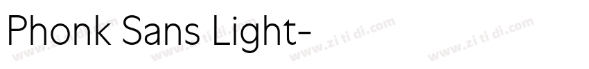 Phonk Sans Light字体转换